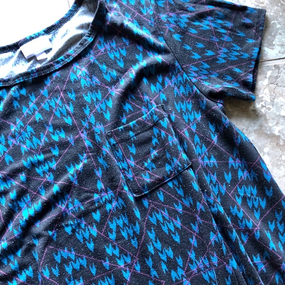LuLaRoe Hi-Lo Black Swing Dress - Picture 3 of 4